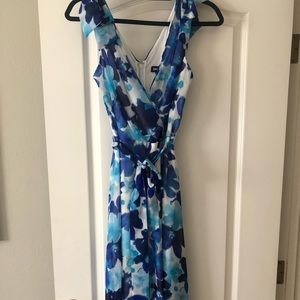 Beautiful, flowey, high low dress. DKNY